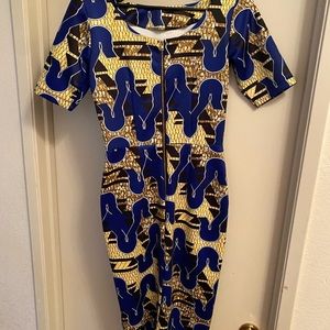 Vintage D’iyanu STRETCH Ankara Midi Dress